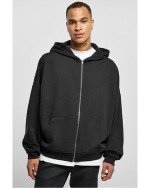 BoohooMAN Urban Classics Cotton Blend Zip Hoody - Black