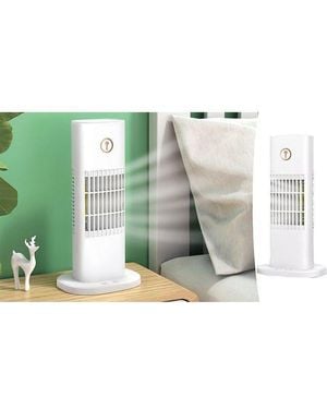 BoohooMAN Leaper Airfresh Portable Air Cooler Fan – 300ml Water Tank - Green