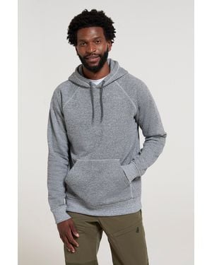 BoohooMAN Mountain Warehouse 'auckland' Graphic Print Kangaroo Pocket Breathable Overhead Hoodie - Grey