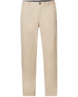 BoohooMAN Oakley Icon Water Repellent Oxford Tan Chino Trousers - Natural
