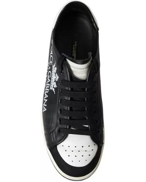 BoohooMAN Preloved Portofino Leather Trainers Cs1796 Men - Black And White