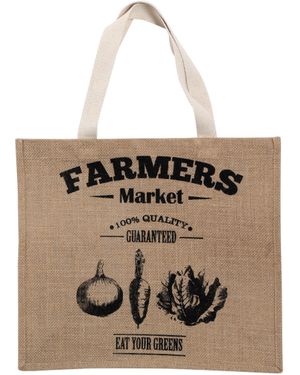 BoohooMAN Interiors By Premier Farmers Market Shopping Bag - Natural