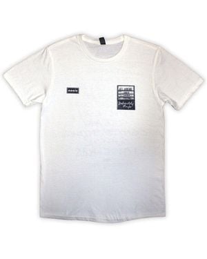 BoohooMAN Oasis Definitely Maybe Aaa Setlist T Shirt - White