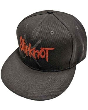 BoohooMAN Slipknot 9 Point Star Band Logo Snapback Baseball Cap - Black
