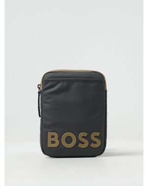 BoohooMAN Boss Crossbody Travel Bag Unisex - Grey