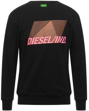 BoohooMAN Diesel Pyramid Brand Logo Black Jumper