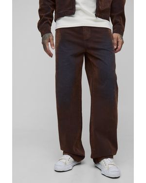 BoohooMAN Tall lockere Jeans - Braun