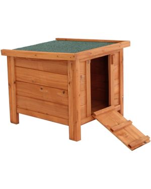 BoohooMAN Oypla Wooden Tortoise Guinea Pig House - Brown