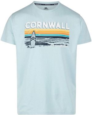 BoohooMAN Trespass Akkul T-shirt - Blue