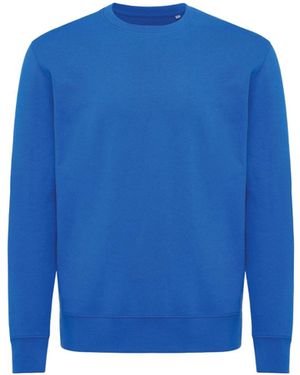 BoohooMAN Iqoniq Etosha Cotton Lightweight Sweatshirt - Blue