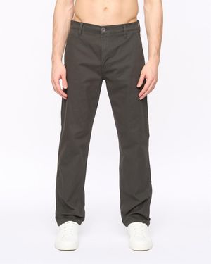 BoohooMAN Crosshatch Chalford Baggy Chinos - Black
