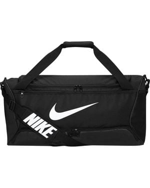BoohooMAN Nike Brasilia Swoosh Training 60l Duffle Bag - Black