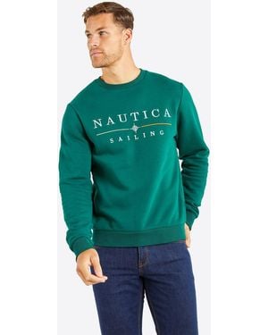 BoohooMAN Nautica 'rolf' Sweatshirt - Green