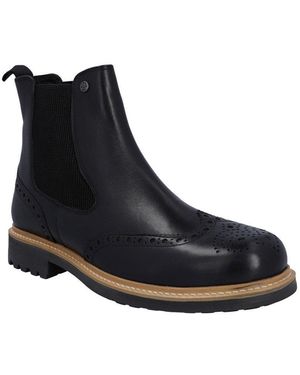 BoohooMAN Hunter Cawdor Brogue Dealer - Black
