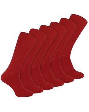 BoohooMAN Sock Snob Plain Coloured Cotton Rich Ribbed Dress Socks