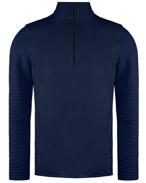 BoohooMAN Under Armour Storm Long Sleeve Navy Blue Evolution Daytona Hybrid Golf Jumpers