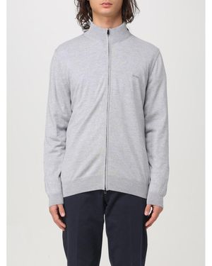 BoohooMAN Boss Zipup Knit Cardigan Jumper - Grey