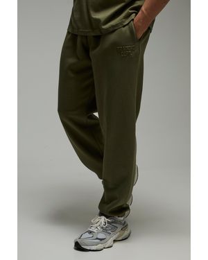 BoohooMAN Man Active Training Dept Oversized Embossed Jogger - Green