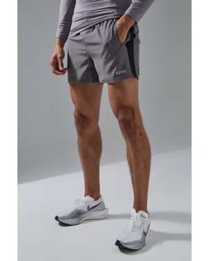 BoohooMAN Man Active Stretch Woven 5inch Short - Grey