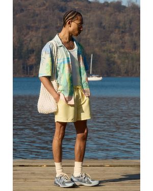 BoohooMAN Badehose mit Gummi-Etikett - Grau