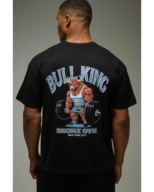 BoohooMAN Active Bulking Oversized T-Shirt - Black