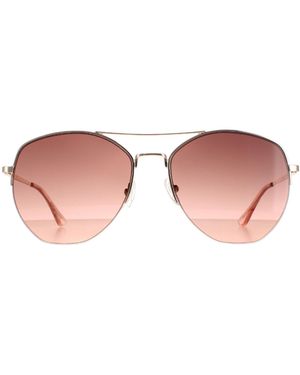 BoohooMAN Aviator Rose Gold Brown Ck20121s - Pink