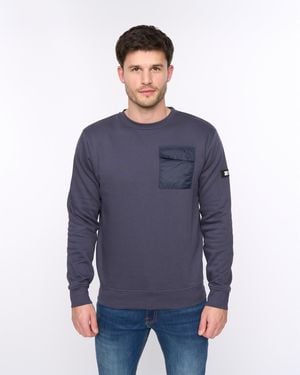 BoohooMAN Duck&cover Trentforth Crew Sweat - Blue