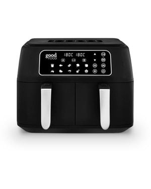 BoohooMAN Tower 8l 12in1 Dual Basket Air Fryer - Black
