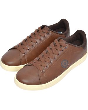 BoohooMAN Lambretta Pinball 2 Trainers - Brown