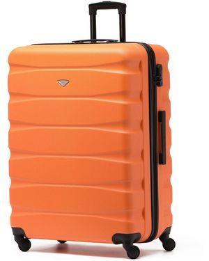 BoohooMAN Flight Knight 25" Large Check-in Suitcase - Over 100 Airlines Easyjet, Ryanair, Jet2 - Orange