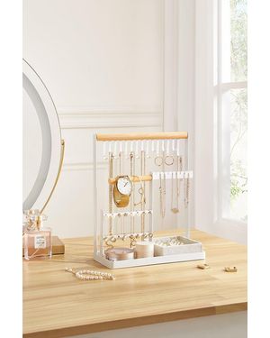 BoohooMAN Sheonly 3 Tier Stylish Jewellery Display Stand Jewellery Desktop Organizer For Dormitory & Bedroom Vanity Case - Natural