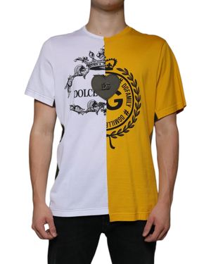 BoohooMAN Dolce & Gabbana Twotone Dg Family Crest Tshirt - White T-shirts