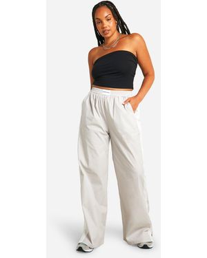BoohooMAN Plus Dsgn Studio Trouser - White