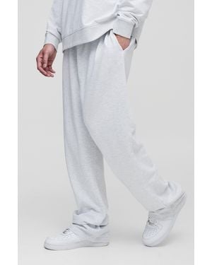 BoohooMAN Tall Lightweight Relaxed Fit Basic Sweatpants - White