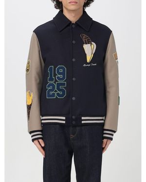 BoohooMAN Fendi Varsity Jacket - Blue