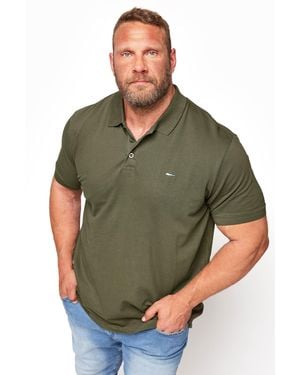 BoohooMAN Badrhino Short Sleeve Polo Shirt - Green