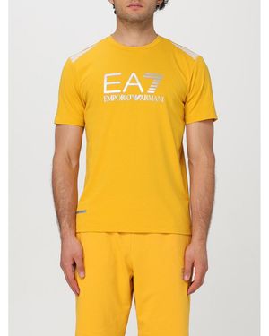 BoohooMAN Ea7 Short Sleeve Crew Neck Tee - Yellow T-shirts