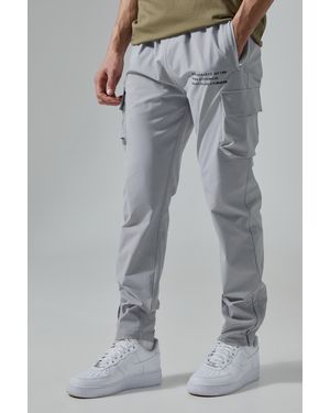 Boohoo Active Gym Al Cargo Jogger - Grey