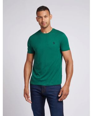 BoohooMAN U.s. Polo Assn. Double Horsemen T-shirt - Green