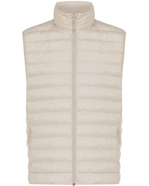 BoohooMAN Iqoniq Meru Polyester Body Warmer - White