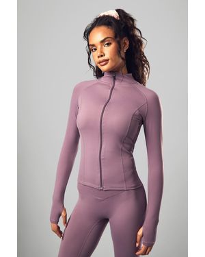 BoohooMAN Dsgn Studio Ultra Sculpt Zip Through Sports Jacket - Purple