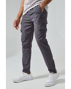 Boohoo Active Gym Al Cargo Jogger - Blue