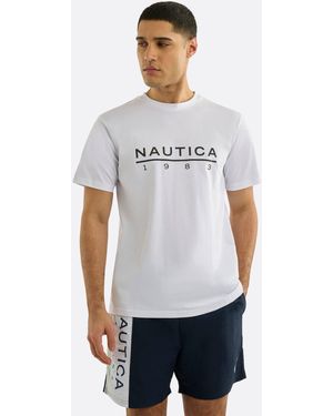 BoohooMAN Nautica Clarion T Shirt - White