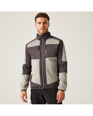 BoohooMAN Regatta E-volve Stretch Hybrid Midlayer - White