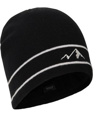 BoohooMAN Mountain Warehouse 'princes' Lightweight Comfortable Soft Knitted Fleece Lined Beanie - Black