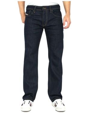 BoohooMAN Diesel Larkee-x Straight Fit Dark Denim Blue Jeans