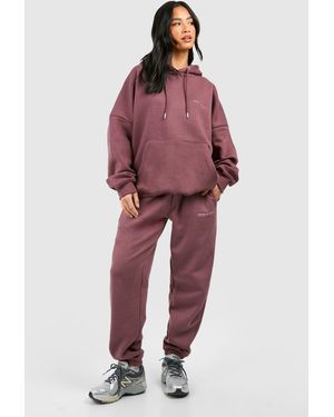 BoohooMAN Petite Dsgn Studio Hooded Tracksuit - Red