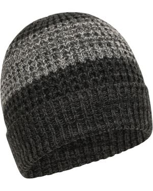 BoohooMAN Mountain Warehouse Melange Two Tone Lined Winter Warm Everyday Beanie - Black