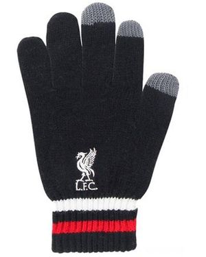 BoohooMAN Liverpool Fc Branded Knitted 47 Gloves - Black