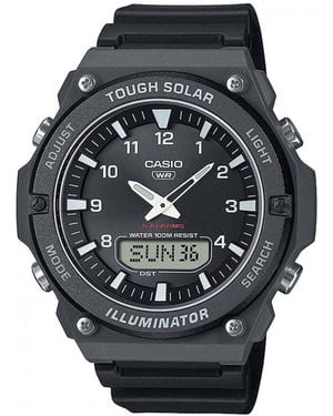 BoohooMAN Casio Aq-s820w-1avef Collection 50mm Quartz Watch - Black